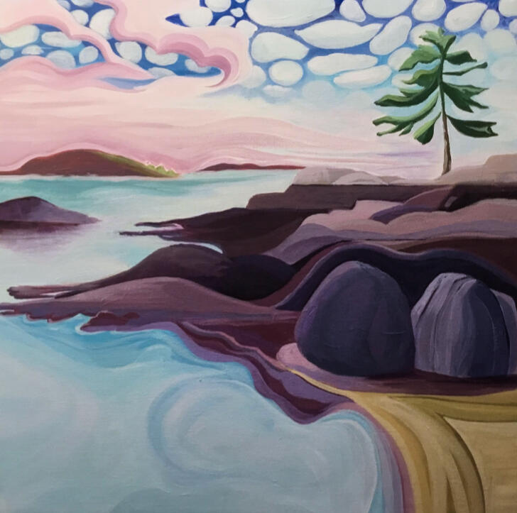 Radcliffe Island Maine 2019 16x16"